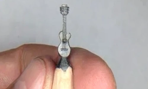 Biến ruột bút chì thành cây đàn đẹp mê hồn