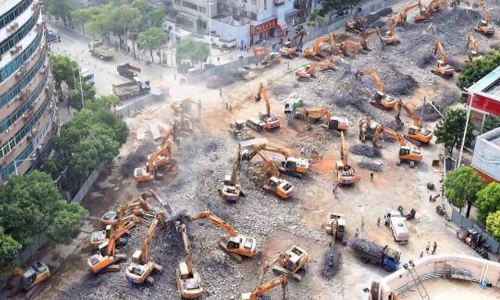 Cách Trung Quốc làm biến mất đường trên cao trong nháy mắt