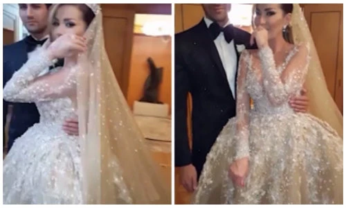 Chiếc váy cưới pha lê khiến hàng triệu cô gái mê mẩn