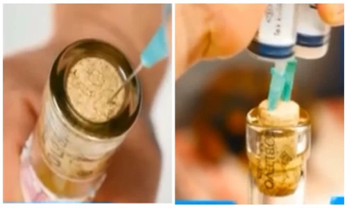 Kỹ năng mở nút chai bằng kim tiêm đơn giản nhất