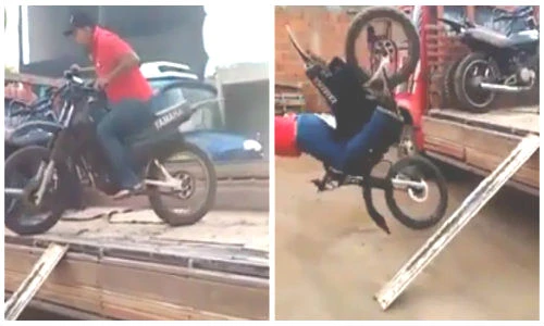 Người đàn ông gãy cổ vì thích thể hiện với siêu mô tô