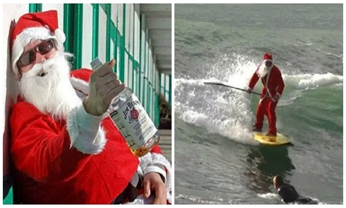 Ảnh "siêu quậy" của ông già Noel