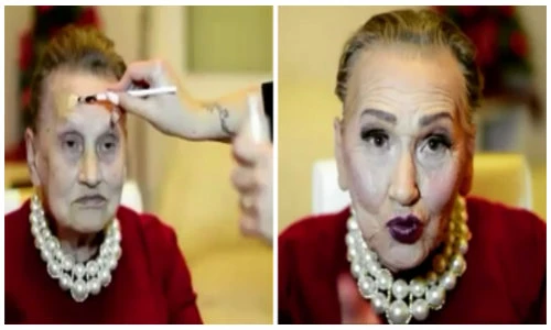 Bà cụ U80 lột xác trẻ vài chục tuổi gây kinh ngạc