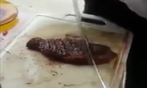 Khó rời mắt khỏi màn thái thịt bò siêu tốc