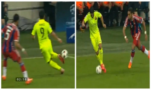 Xem lại pha xử lý bóng đỉnh cao của Suarez