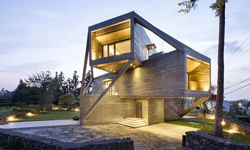 Ngôi nhà thiết kế kỳ lạ trên đảo Jeju của Hàn Quốc