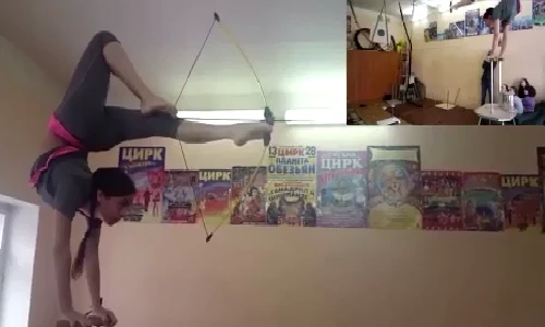 Cô gái bắn cung bằng chân muôn người khó địch