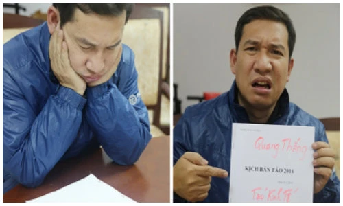 Quang Thắng đau đầu vì kịch bản Táo quân 2016