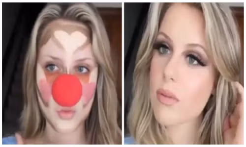 Gái xinh trang điểm như hề nhưng kết quả khiến bạn ngã ngửa