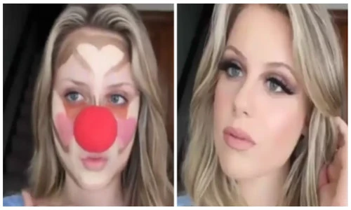 Gái xinh trang điểm như hề nhưng kết quả khiến bạn ngã ngửa