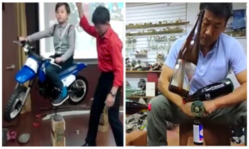 Người đàn ông có khả năng xếp thăng bằng mọi thứ