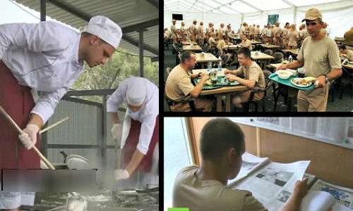 Binh sĩ Nga giải trí thế nào sau khi không kích IS?