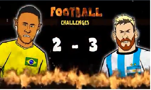 Video hoạt hình vui: Neymar so tài cùng Lionel Messi 