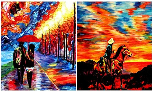 Những bức tranh tuyệt đẹp của họa sĩ mù gây ngỡ ngàng