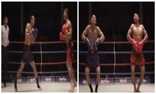 Hai võ sĩ kết hợp boxing với nhảy siêu hài hước