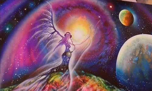 Bức tranh đẹp mê hồn từ nghệ thuật phun sơn