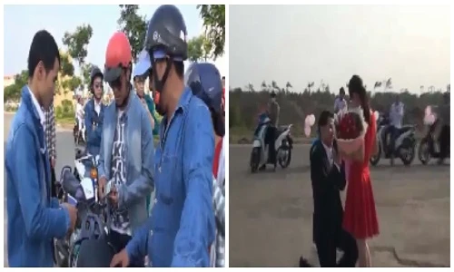 Màn cầu hôn kịch tính như phim hình sự giữa Sài Gòn