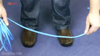 Cách cắt dây không cần kéo.