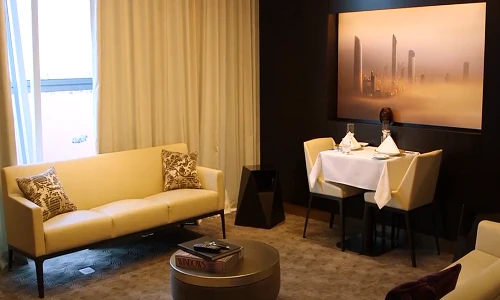 Phòng đợi xa xỉ của hãng hàng không Etihad sau lối đi bí mật