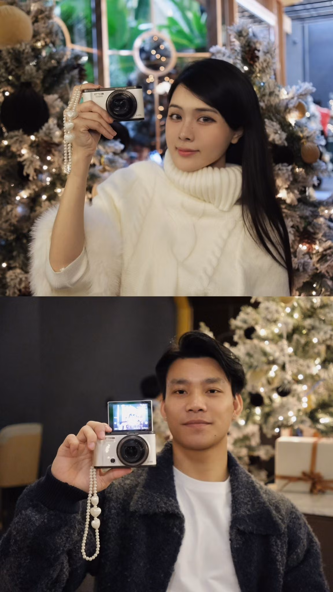 Trong không khí rộn ràng của mùa lễ hội cuối năm, hậu vệ tài hoa của đội tuyển Việt Nam - Vũ Văn Thanh và bạn gái hot girl Trần Bích Hạnh đã khiến cộng đồng mạng "dậy sóng" khi công khai bộ ảnh Giáng sinh đầy lãng mạn. (Ảnh: FBNV)