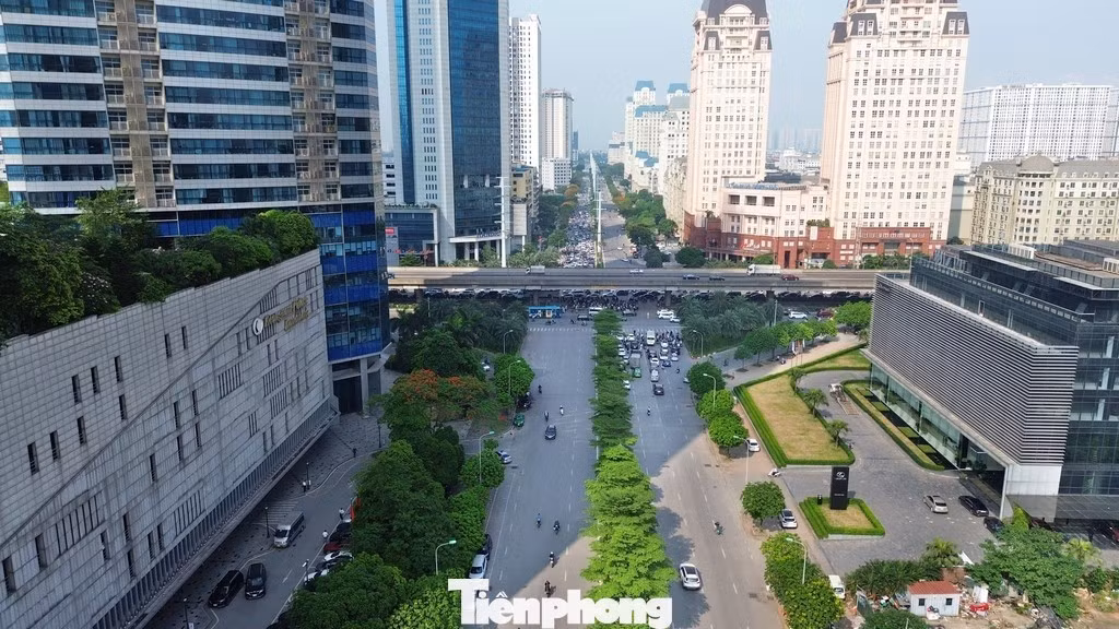 Nút giao Dương Đình Nghệ - Mễ Trì và đường Vành đai 3 sẽ được xây hầm chui. Ảnh: Mạnh Thắng.