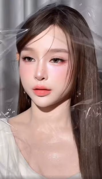 Nhờ làn da trắng không tì vết cùng gương mặt nhỏ nhắn, thanh tú, Huyền Baby nhanh chóng ghi điểm với vẻ ngoài như búp bê thật sự.