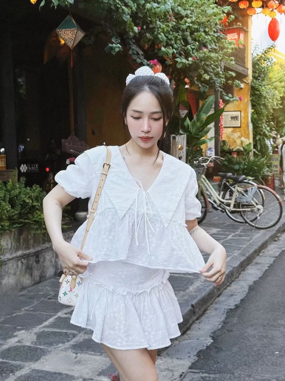 Trước đó, vào cuối tháng 8, xuất hiện tại một số sự kiện, Joyce Phạm cũng từng khiến nhiều người xuýt xoa khi khoe trọn đường cong nuột nà cùng thân hình mảnh mai. (Ảnh: IGNV)