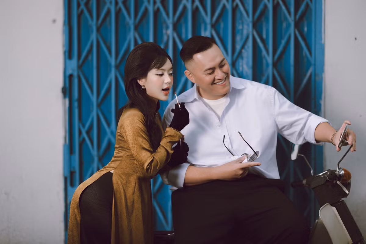 Ngược lại, Vân Tiny chính là hậu phương vững chắc, luôn đồng hành cùng chồng trong công việc và cuộc sống. (Ảnh: IG @vantiny.ng)