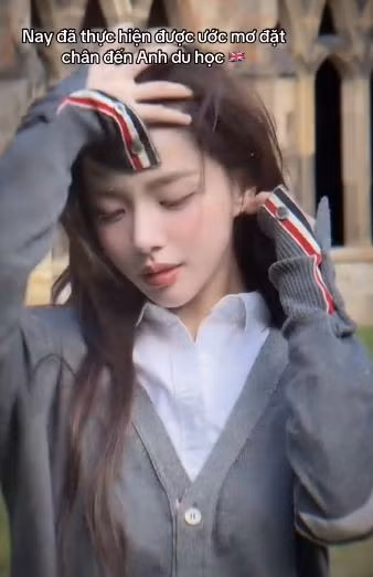 Đoạn video của cô nàng về hành trình sau 6 năm chạm vào ước mơ là một du học sinh hiện thu hút hàng trăm nghìn lượt xem, nhận về nhiều sự quan tâm của người theo dõi. (Ảnh: Tiktok @cas.naf)