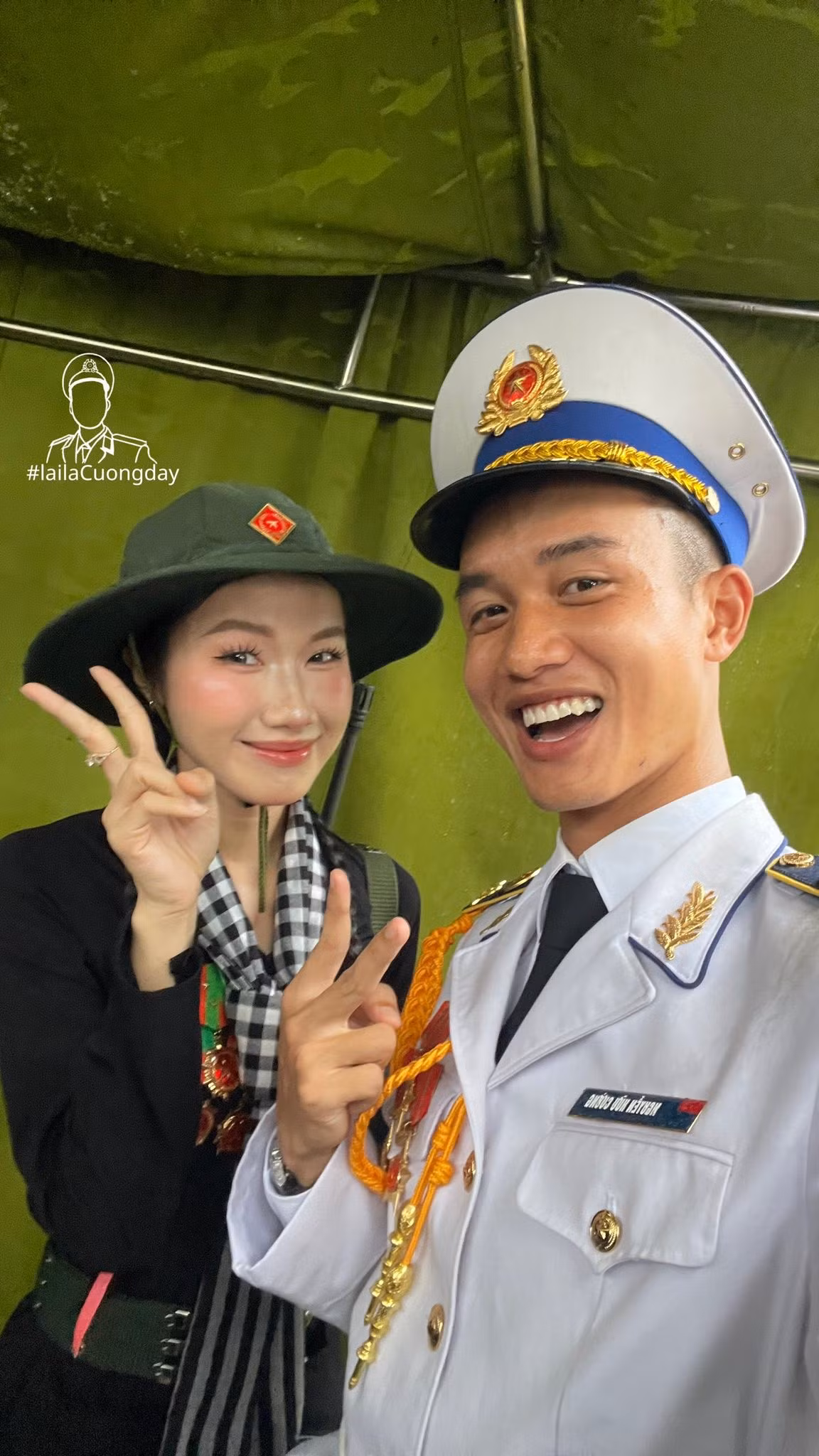 Qua những video ngắn, Hữu Cường muốn lan tỏa hình ảnh người lính không chỉ gắn liền với kỷ luật, nghiêm túc mà còn vui vẻ, hòa đồng và gần gũi. (Ảnh: FBNV)