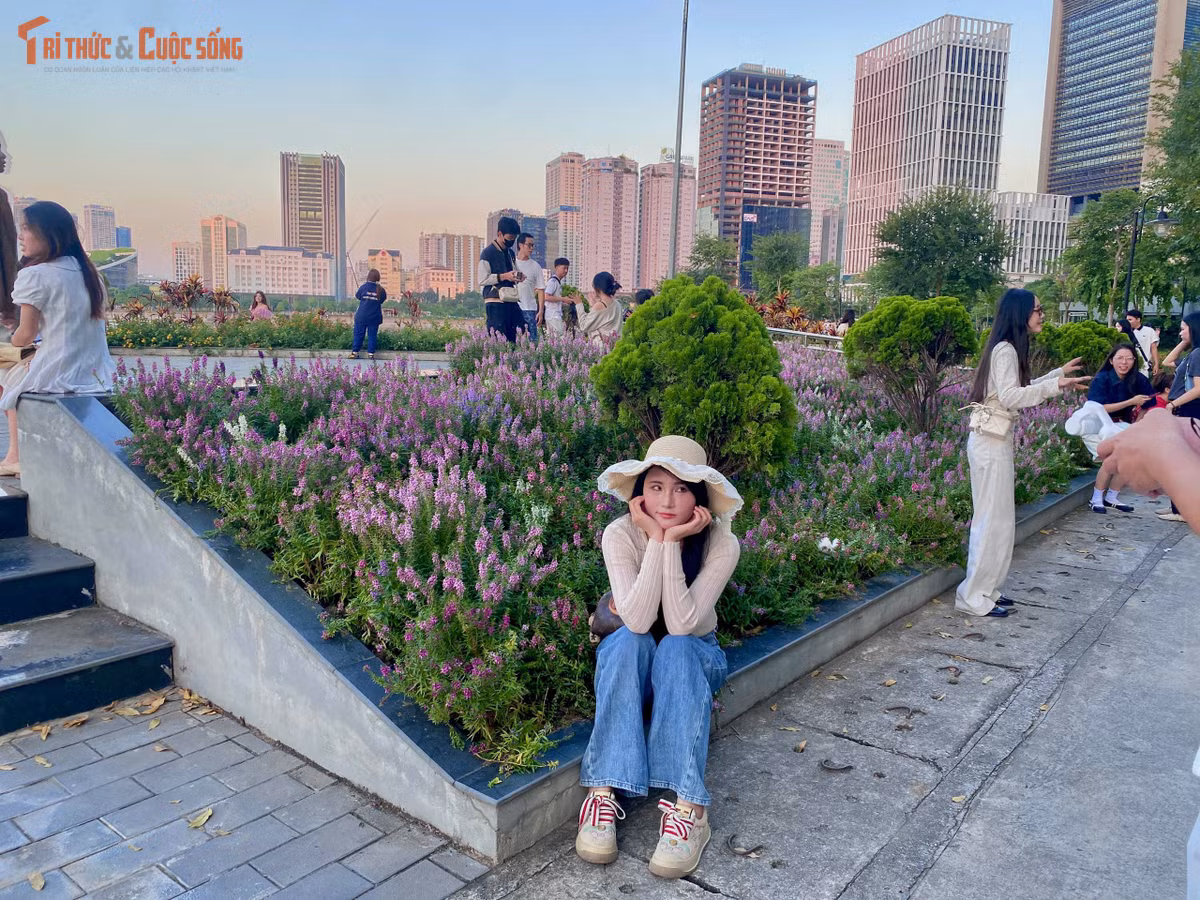 Mỗi góc nhỏ tại đây đều có thể trở thành phông nền chụp ảnh lý tưởng nhờ sự kết hợp đan xen của các loài hoa.