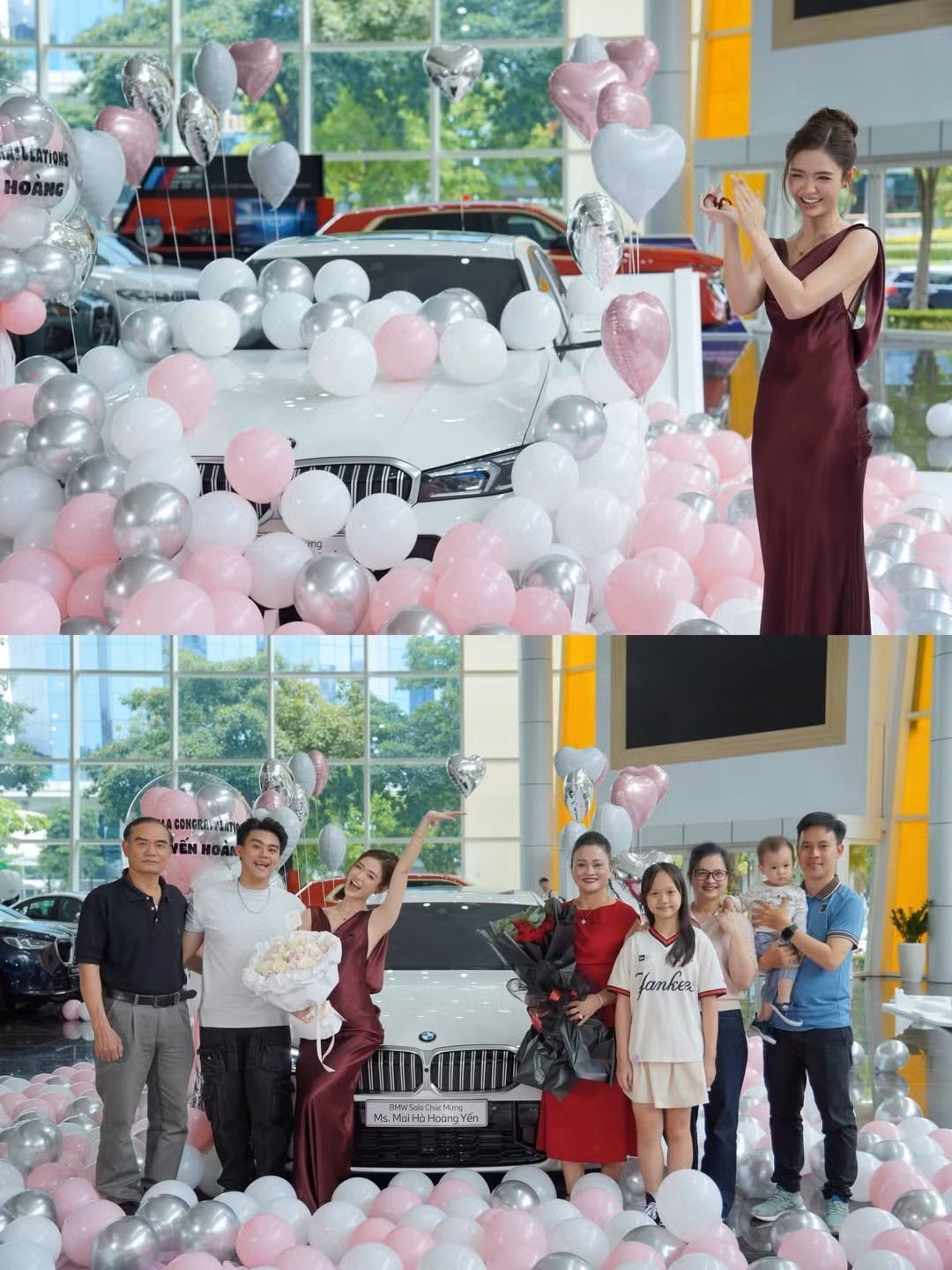 Không hề kém cạnh, vào tháng 11/2025, nữ TikToker sinh năm 2002 Mai Hà Hoàng Yến cũng chính thức gia nhập hội "tay lái mỹ nhân" với một chiếc xe đắt đỏ không kém.