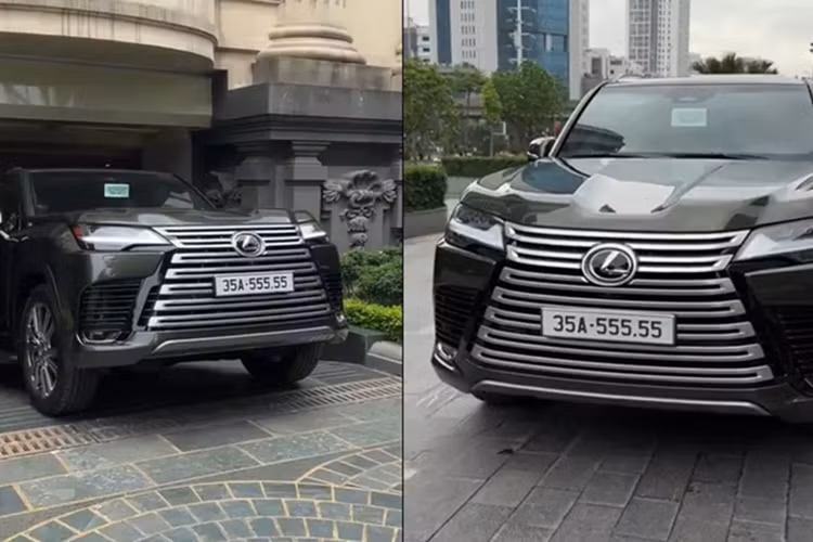 Và tất nhiên làm dâu trong gia đình hào môn thì giá trị của chiếc xe Lexus LX600 này không hề đơn giản, khi chủ nhân đã chuẩn bị sẵn biển số cực VIP là 35A-555.55, 1 biển số ngũ quý 5 và tính tổng số 5 trong dãy số này, thì có đến 6 con số.