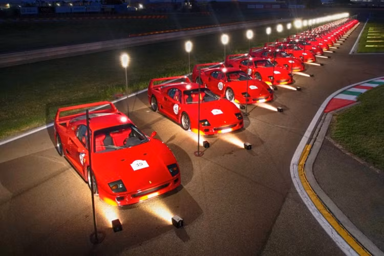 Toàn bộ 23 chiếc F50 tham gia đều trang bị lốp Pirelli P Zero Corsa System thuộc dải sản phẩm Collezione thường được Ferrari trang bị cho những dòng siêu xe cổ điển.