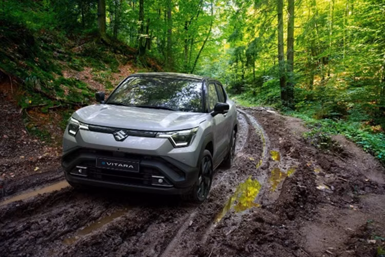 Mẫu xe này hiện đang được lắp ráp tại nhà máy Gurajat (Ấn Độ) với sản lượng dự kiến 70.000 xe mỗi năm, phần lớn dành cho xuất khẩu. Suzuki eVitara được xem là phiên bản thương mại của mẫu concept eVX từng ra mắt vào năm 2023.