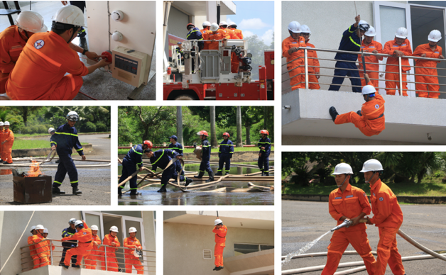 Diễn Tập PCCC Buôn Kuốp Nâng Cao An Toàn Lao Động 2 Buổi diễn tập diễn ra đạt hiệu quả cao