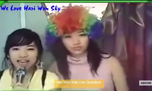 Video Hari Won hát karaoke cùng em gái siêu dễ thương