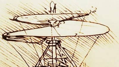 Thiết kế trực thăng đi trước thời đại của Leonardo da Vinci
