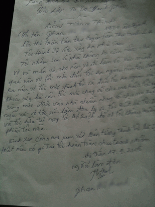 La doi chuyen vo bao hanh chong o Long An