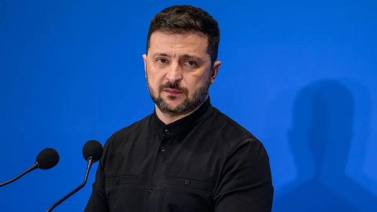 Tổng thống Ukraine Volodymyr Zelensky. Ảnh: Getty. uk.png