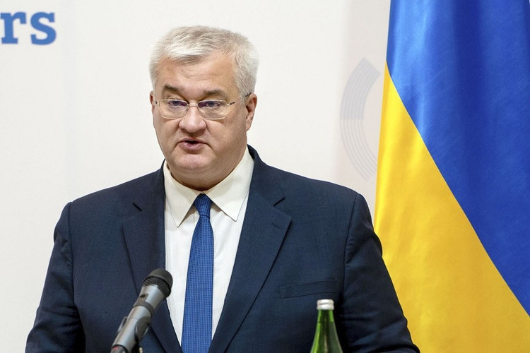 وزير الخارجية الأوكراني أندريه سيبيغا. الصورة: وكالة كيودو. ngaukraine.png