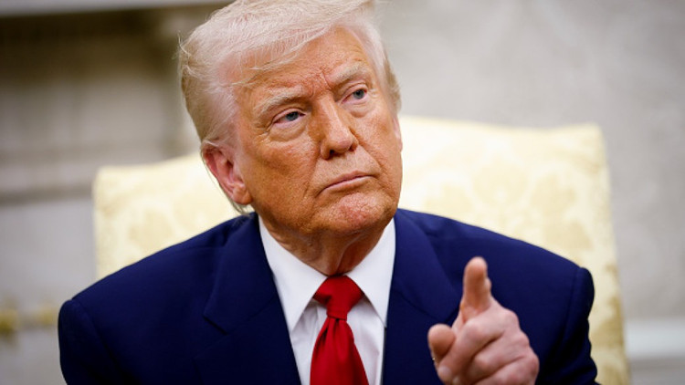 ប្រធានាធិបតីអាមេរិក Donald Trump ។ រូបថត៖ ហ្គេតធី។ trump1.png