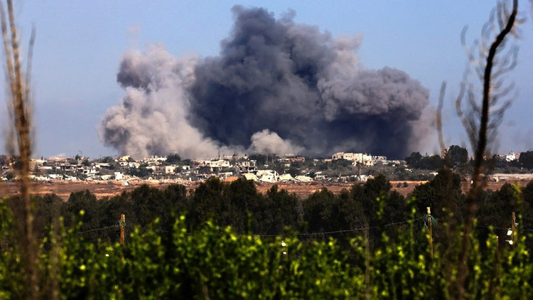 Israel tiếp tục tiến hành các cuộc tấn công nhằm vào Gaza. Ảnh: sharjah24.ae. gaza.png