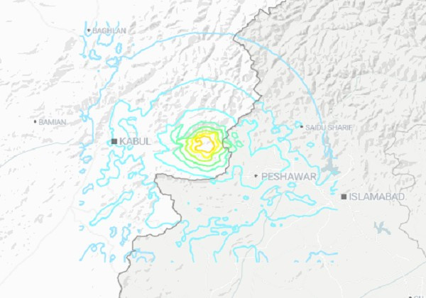 Menurut Telegraph, Survei Geologi Amerika Serikat (USGS) menyatakan pada 1 September bahwa gempa berkekuatan 6,0 skala Richter yang terjadi pada malam 31 Agustus berpusat di kedalaman sekitar 10 km, sekitar 23 km timur laut kota Jalalabad. Foto: USGS. dong1.png