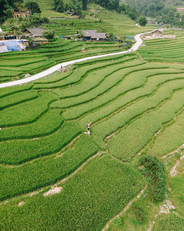 Thời điểm lý tưởng để ghé thăm Tả Van là từ tháng 3 đến tháng 5 – mùa nước đổ với ruộng bậc thang như gương trời – và từ tháng 9 đến tháng 11 khi mùa lúa chín nhuộm vàng cả thung lũng. Du khách nên chuẩn bị trang phục phù hợp để di chuyển địa hình núi, mang theo áo khoác nhẹ và đồ giữ ấm vì đêm xuống nhiệt độ thường hạ thấp. Ảnh Bùi Quang Thụy