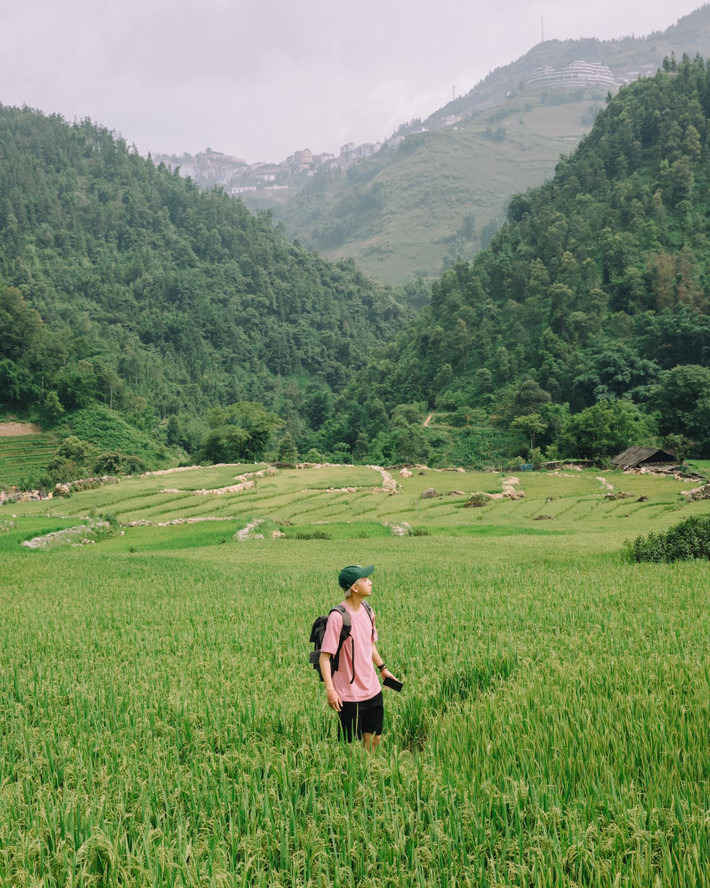 Tả Van cũng là một điểm trekking lý tưởng cho những ai yêu thích vận động. Cung đường đi bộ nối từ bản Lao Chải sang Tả Van băng qua ruộng bậc thang, suối đá và những cánh rừng nhỏ luôn thu hút du khách nước ngoài, đặc biệt là những người trẻ yêu khám phá và thiên nhiên. Với độ cao vừa phải, khí hậu trong lành, hành trình khám phá Tả Van không quá mạo hiểm mà vẫn đủ thử thách và hấp dẫn. Ảnh Bùi Quang Thụy