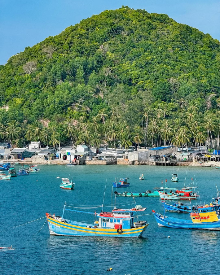 Du khách còn có cơ hội trải nghiệm đời sống người dân địa phương. Tham quan làng chài Hòn Lớn, nghe chuyện nghề biển, tham gia câu cá cùng ngư dân hay bắt hải sản theo mùa đều là những khoảnh khắc giản dị nhưng đầy ấn tượng, khiến hành trình thêm sống động. Ảnh Phương Tali