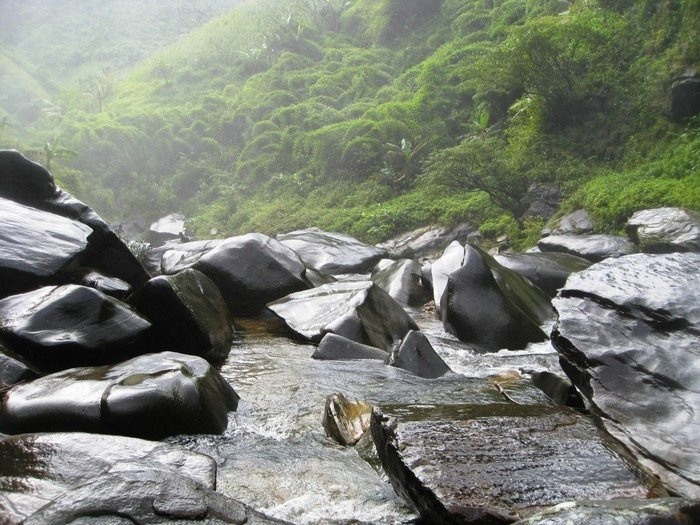 Thác Háng Tề Chơ nằm ở độ cao hơn 1.800m, dòng thác đổ từ vách núi dựng đứng, trắng xóa và cuồn cuộn suốt bốn mùa. Vào mùa nước lớn (tháng 5 – 8), nước thác chảy xiết tạo thành làn sương mát lạnh bao quanh, tựa như một dải lụa trắng lơ lửng giữa rừng xanh. Xung quanh thác là bãi đá rộng, suối mát và không gian hoàn hảo để cắm trại qua đêm hoặc nghỉ chân ăn trưa giữa thiên nhiên.