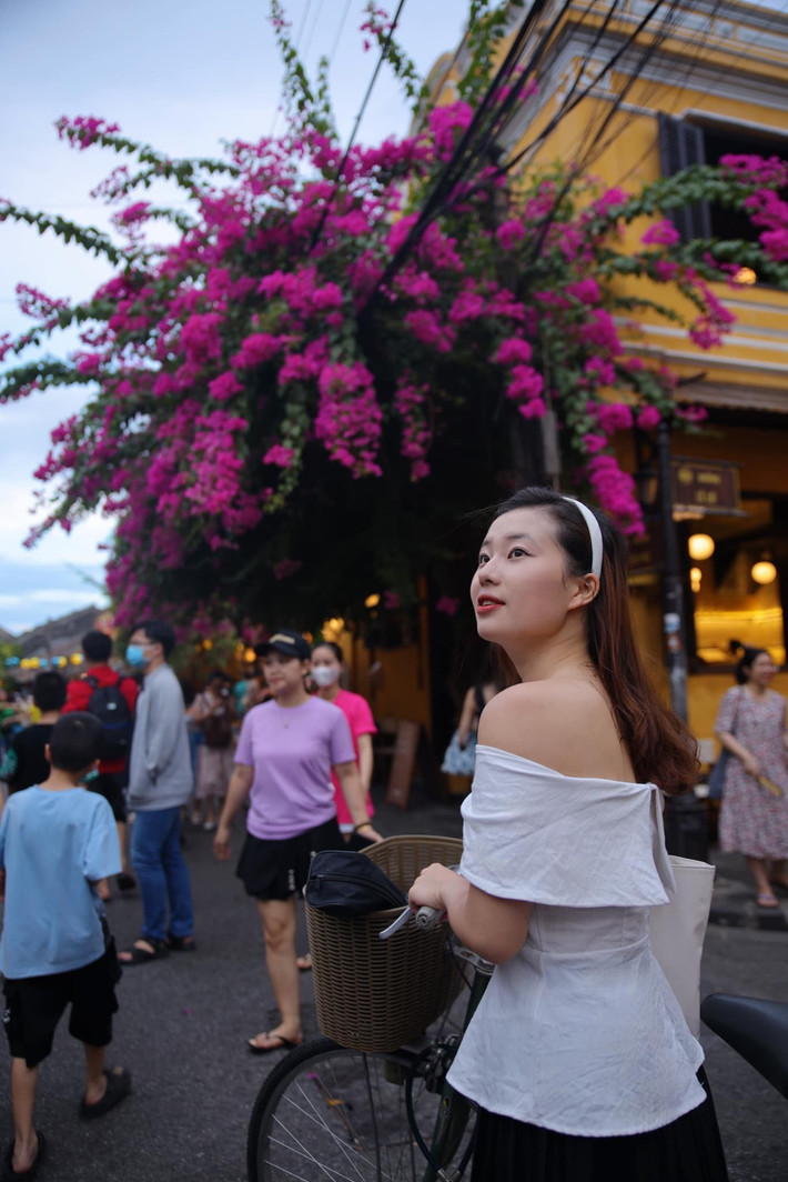 Cũng vì thế mà mỗi mùa hoa nở, không chỉ du khách trong nước mà cả bạn bè quốc tế cũng tranh thủ ghé Hội An để ngắm nhìn và chụp ảnh cùng loài hoa đặc biệt này. Ảnh Mai Hương