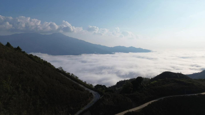 “Bọn mình đi Tà Xùa giữa tháng 6, không ngờ sáng nào cũng có mây. Có hôm mây phủ cả đường đi, đứng đâu cũng như lạc vào tiên cảnh”, bạn Trần Nhật Minh (Hà Nội) chia sẻ. Ảnh Lang Thang Hà Nội